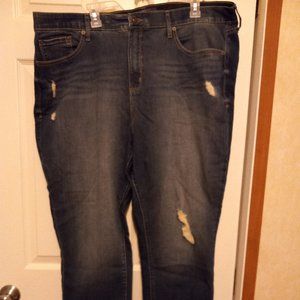 Torrid size 24R 3X Sky High Distressed Skinny Jeans